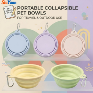SHIYUAN SHIYUAN Portable Collapsible Dog Bowl（Customized Logo Acceptable）