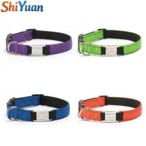 SHIYUAN Custom Engraved ID Tag Dog Collar