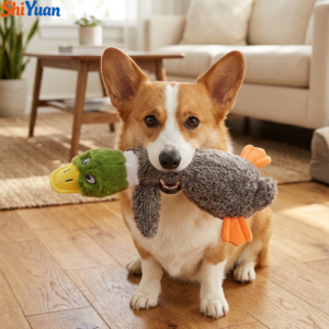 SHIYUAN Cotton Plush Duck Dog Chew Toy